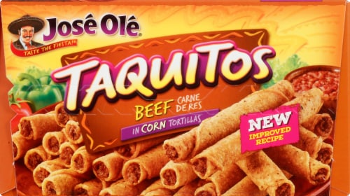 Jose Ole Shredded Beef Corn Taquitos Perspective: top