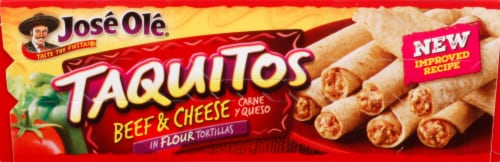 Jose Ole® Flour Tortilla Beef & Cheese Taquitos Perspective: top