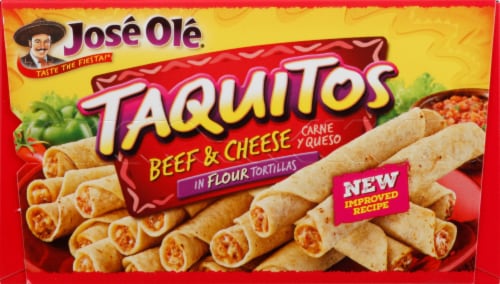 Jose Ole Beef & Cheese Flour Taquitos Perspective: top