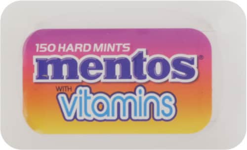 Mentos® Vitamin Cool Fruit Mix Sugar Free Hard Mints Perspective: top