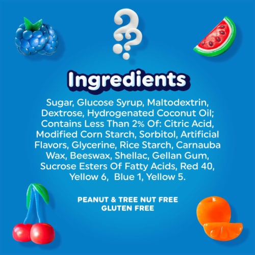 Airheads Bites Fruit Flavored Candy Perspective: top