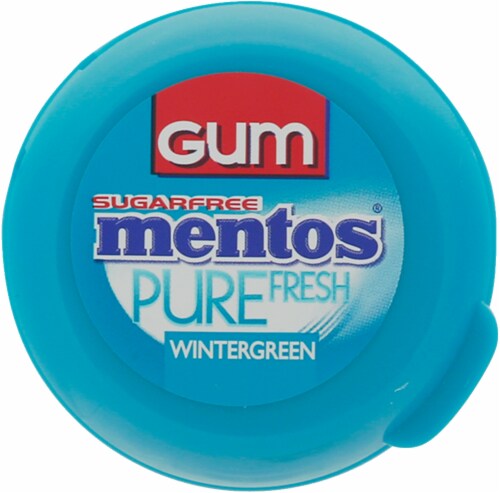 Mentos® Pure Fresh Sugar Free Wintergreen Chewing Gum Perspective: top