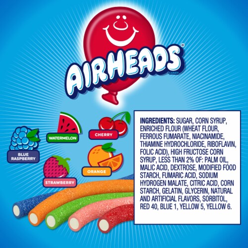 Airheads Filled Ropes Assorted Fruit Flavored Candy Perspective: top