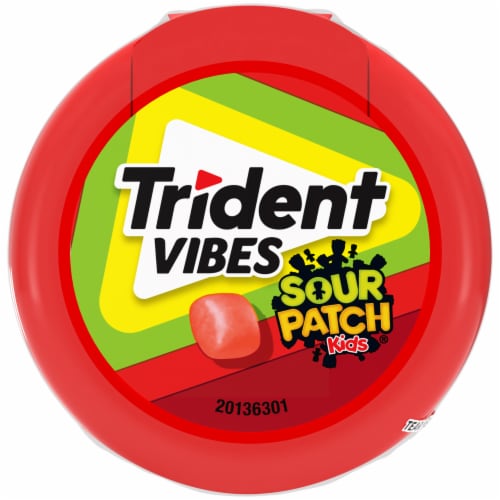 Trident Vibes Sour Patch Kids® Redberry Sugar Free Gum Perspective: top