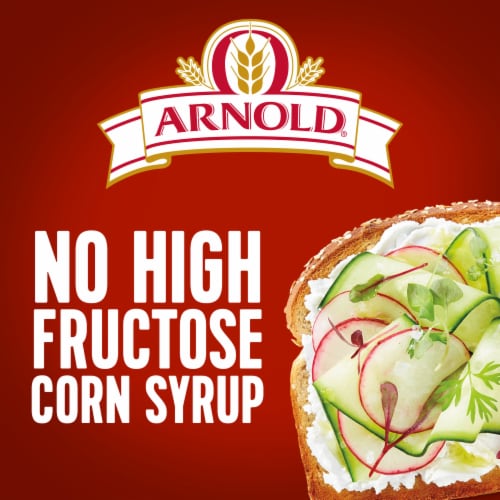 Arnold Whole Grains 12 Grains Sandwich Bread (Packaging May Vary) Perspective: top