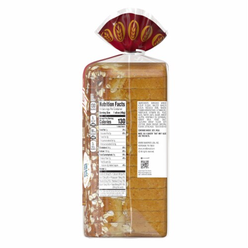 Arnold® Country Oatmeal Bread Perspective: top