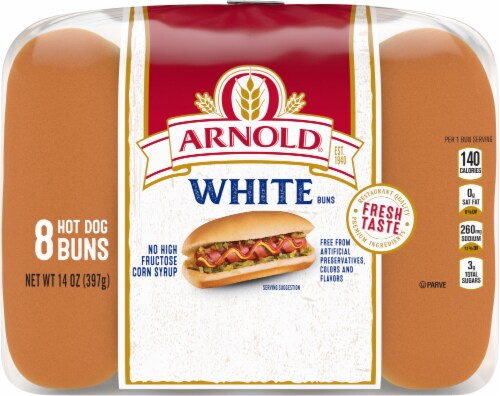 Arnold® Hot Dog Buns Perspective: top