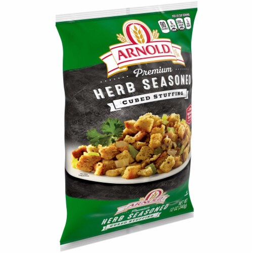 Arnold Premium Herb Seasoned Cubed Stuffing Perspective: top