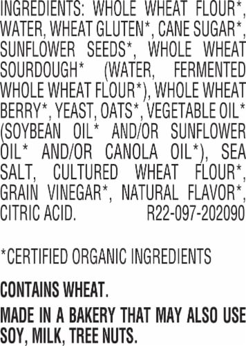 Arnold Organic 100% Whole Grain Bread Perspective: top