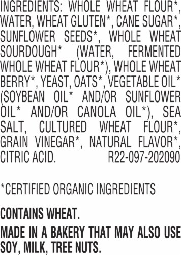 Arnold Organic 100% Whole Grain Bread Perspective: top