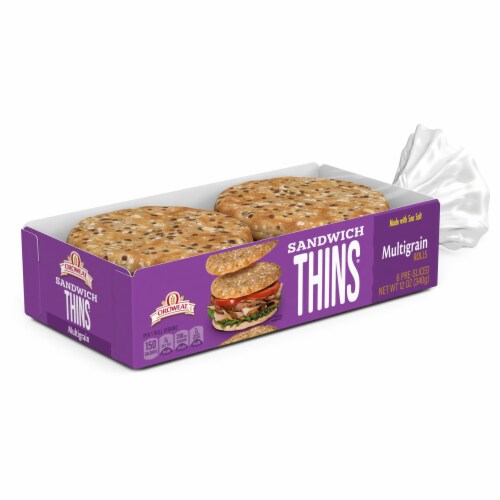 Oroweat Multigrain Sandwich Thins Perspective: top