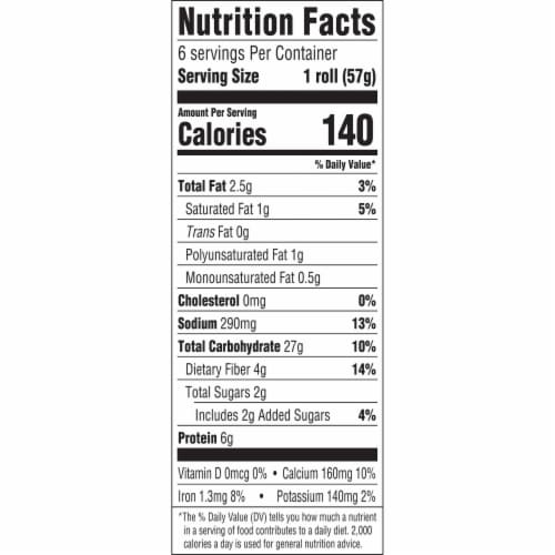 Arnold Sandwich Thins 100% Whole Wheat Flax & Fiber Rolls Perspective: top