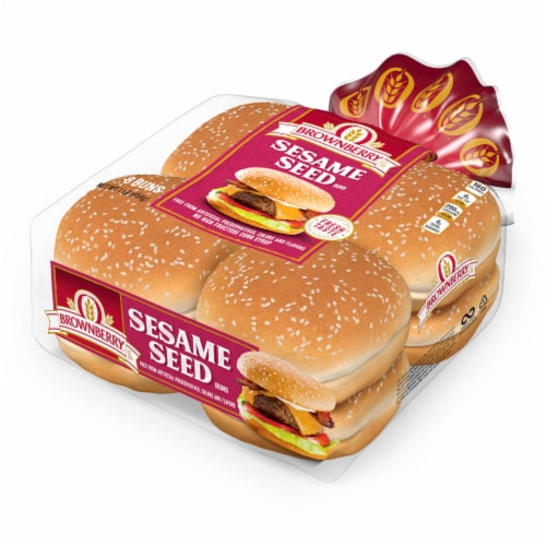 Brownberry Sesame Seed Buns Perspective: top