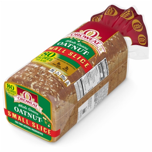 Oroweat Small Slice Oatnut Bread Perspective: top