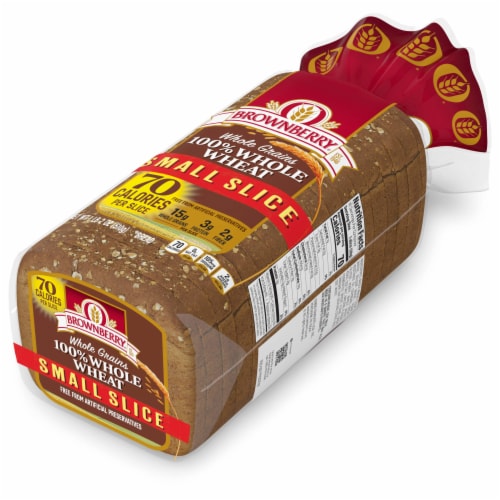 Brownberry Small 100% Whole Wheat Bread Perspective: top