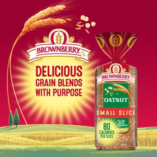 Arnold Whole Grains Small Slice Oatnut Bread Perspective: top