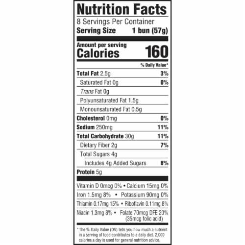 Arnold Sweet Multigrain Gourmet Hamburger Buns Perspective: top