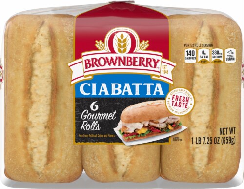Brownberry® Gourmet Ciabatta Buns Perspective: top