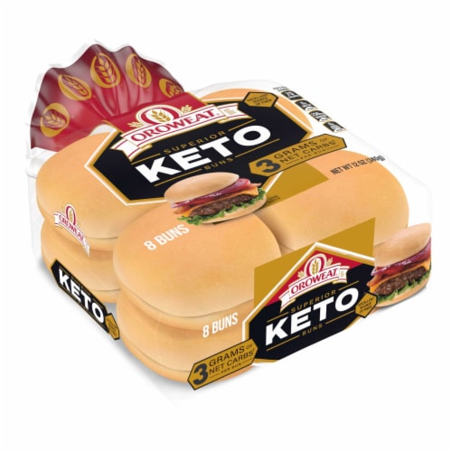 Oroweat® Superior Keto Hamburger Buns Perspective: top