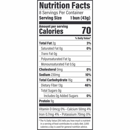 Brownberry Keto Buns Perspective: top