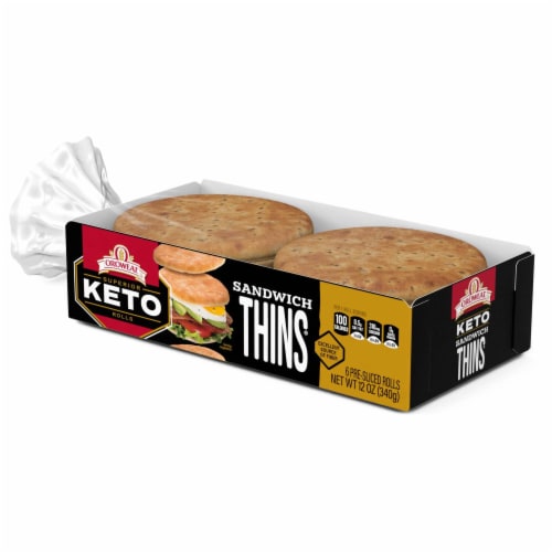 Oroweat® Superior Keto Rolls Sandwich Thins® Perspective: top