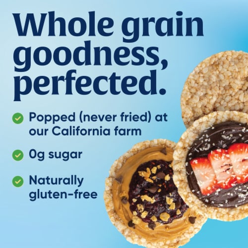 Lundberg Family Farms® Organic Lightly Salted Rice Cakes Perspective: top