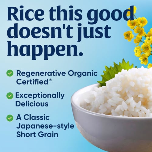 Lundberg Family Farms® Regenerative Organic Certified® Sushi Rice Perspective: top