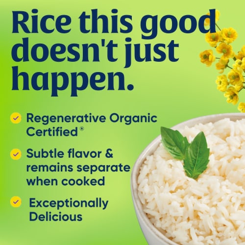 Lundberg Family Farms® Regenerative Organic Certified® Long Grain White Rice Perspective: top