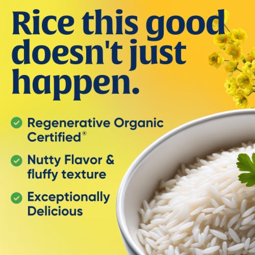Lundberg Family Farms® Regenerative Organic Certified® Basmati White Rice Perspective: top