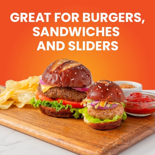 King's Hawaiian® Original Hawaiian Sweet Pretzel Hamburger Buns Perspective: top