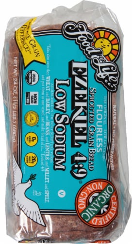 Food for Life® Ezekiel 4:9® Flourless Sprouted Grain Frozen Bread Perspective: top