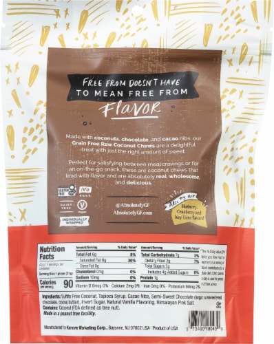 Absolutely! Gluten Free Grain Free Chocolate Coconut Chews Perspective: top