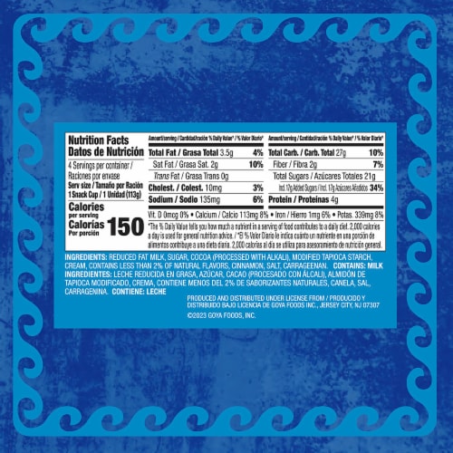 GOYA® Mexican Chocolate Pudding Perspective: top