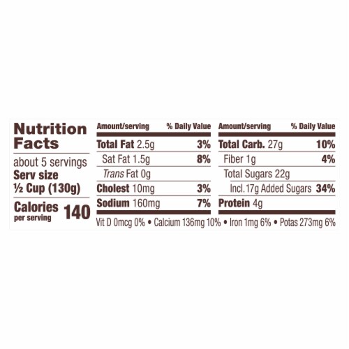Kozy Shack Chocolate Pudding Tub, Gluten Free Dessert Perspective: top