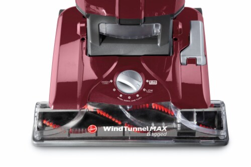 Hoover® WindTunnel® MAX Upright Vacuum Cleaner - Red/Black Perspective: top