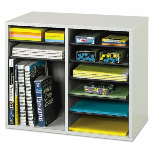 Safco Literature Sorter/Organizer 9420GR Perspective: top