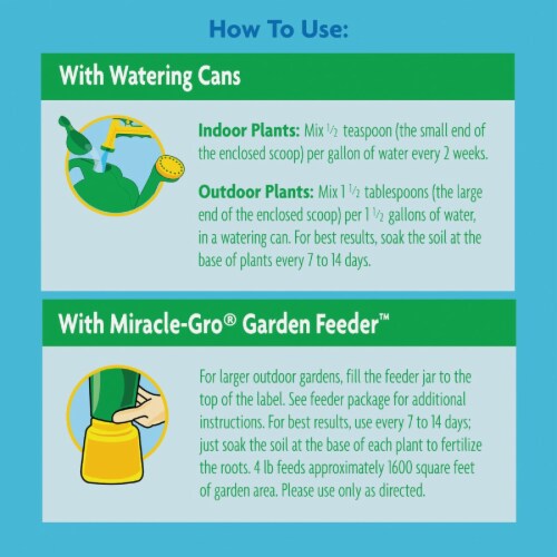 Miracle-Gro Miracid 4 Lb. Water Soluble Acid-Loving Plant Food 1850011 Perspective: top
