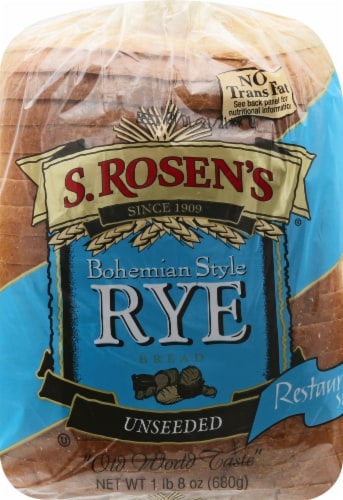 S. Rosen's Bohemian Style Unseeded Rye Bread Perspective: top