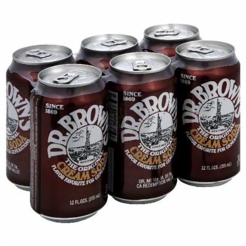 Dr. Brown's® Original Cream Soda Cans Perspective: top