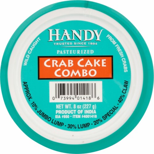 Handy Crab Cake Combo Crab Cake Combo Perspective: top