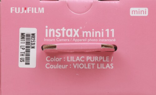 Fujifilm Instax Mini Lilac Purple 11 Instant Camera Perspective: top