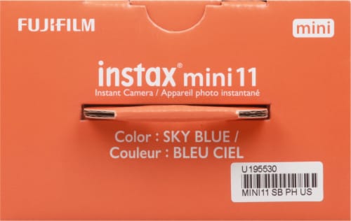 Fujifilm Instax Mini 11 Blue Camera Perspective: top