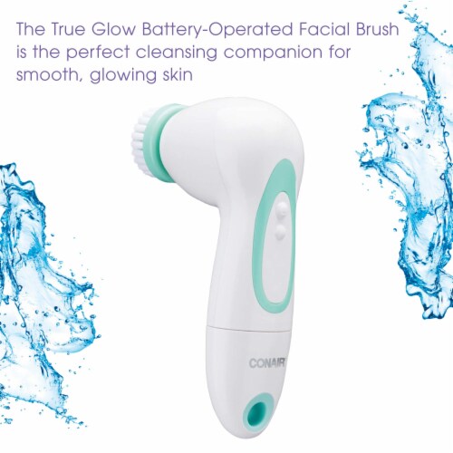 Conair® True Glow Battery-Operated Facial Brush Perspective: top
