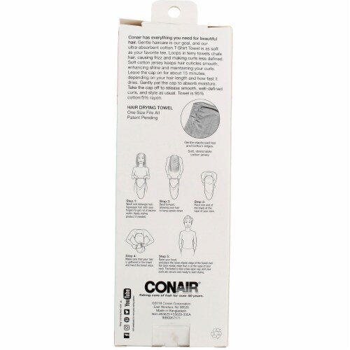 Conair Twist & Wrap Cotton Towel - 1 Towel Perspective: top