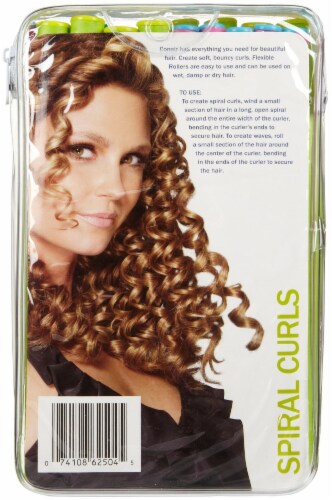 Conair Spiral Rollers Mint Coral 18pc 1pk Harris Teeter