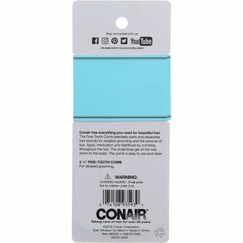 Conair Hair Comb Perspective: top