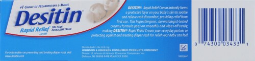 Desitin Rapid Relief Diaper Rash Ointment Perspective: top