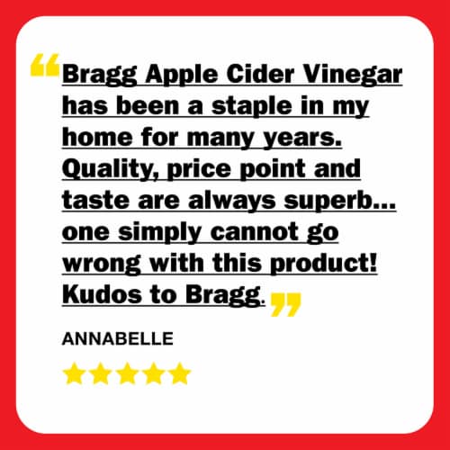 Bragg® Organic Apple Cider Vinegar Perspective: top
