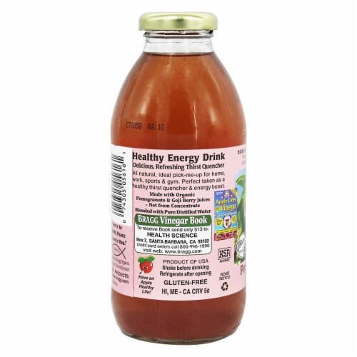 Bragg Pomegranate Cherry Apple Cider Vinegar Refresher Perspective: top