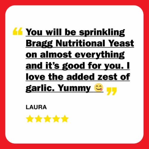 Bragg® Roasted Garlic Nutritional Yeast Seasoning Perspective: top